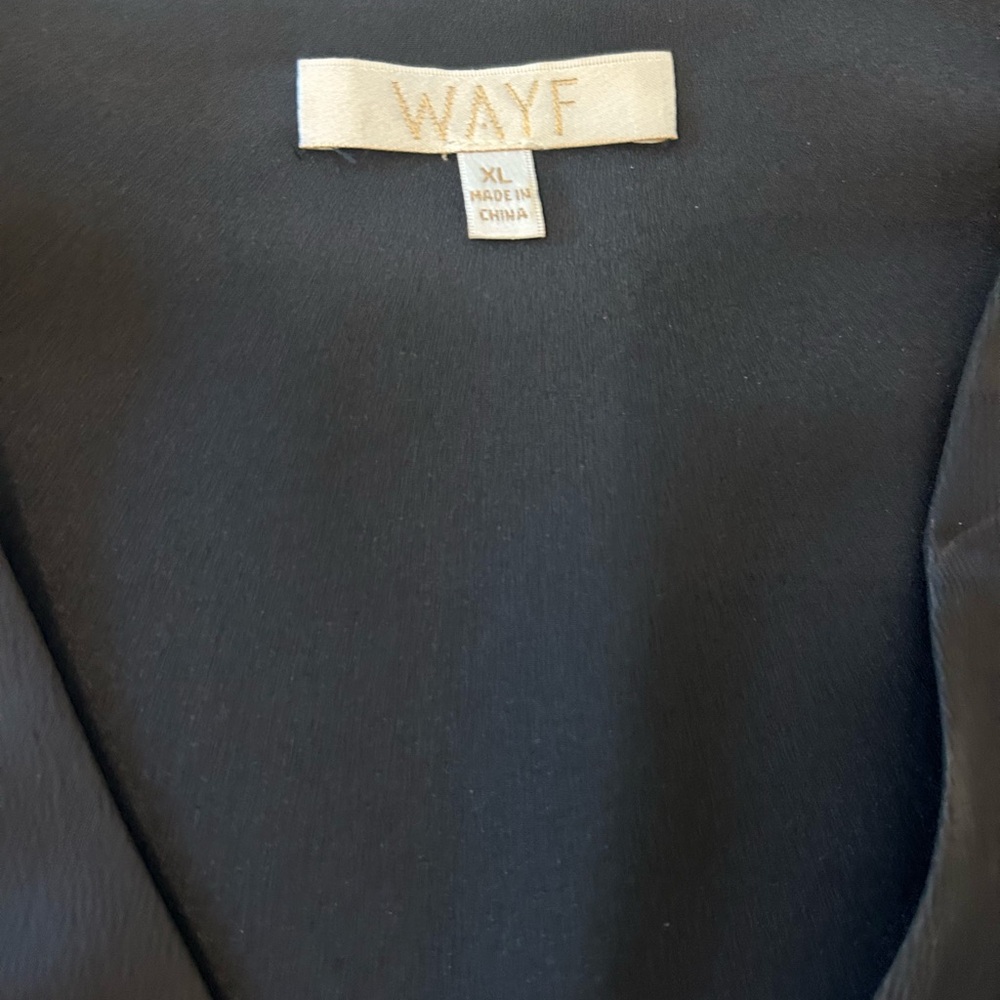 Wayf Black Feather Trim Robe - Picture 8 of 10